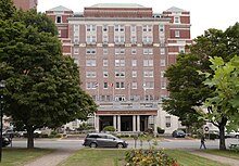 Entrance of the Westin Nova Scotian from Peace and Friendship Park, a public park west of the hotel Westin Halifax.jpg