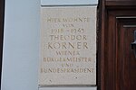 Theodor Körner – Gedenktafel