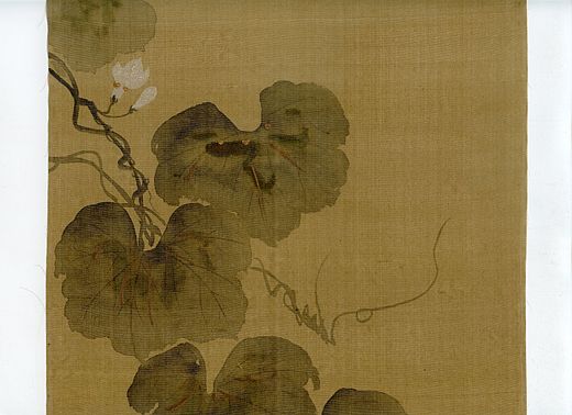 Schildering op zijde uit de 18e of 19e eeuw, waarschijnlijk van Sakai Hōitsu, een beroemde Japanse schilder uit de Rinpaschool.