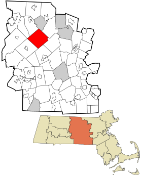 Worcester County Massachusetts incorporated and unincorporated areas Hubbardston highlighted.svg