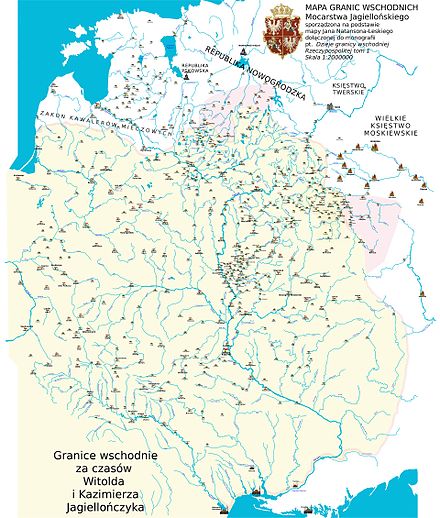 Wschodnie ziemie unii polsko-litewskiej w XV wieku