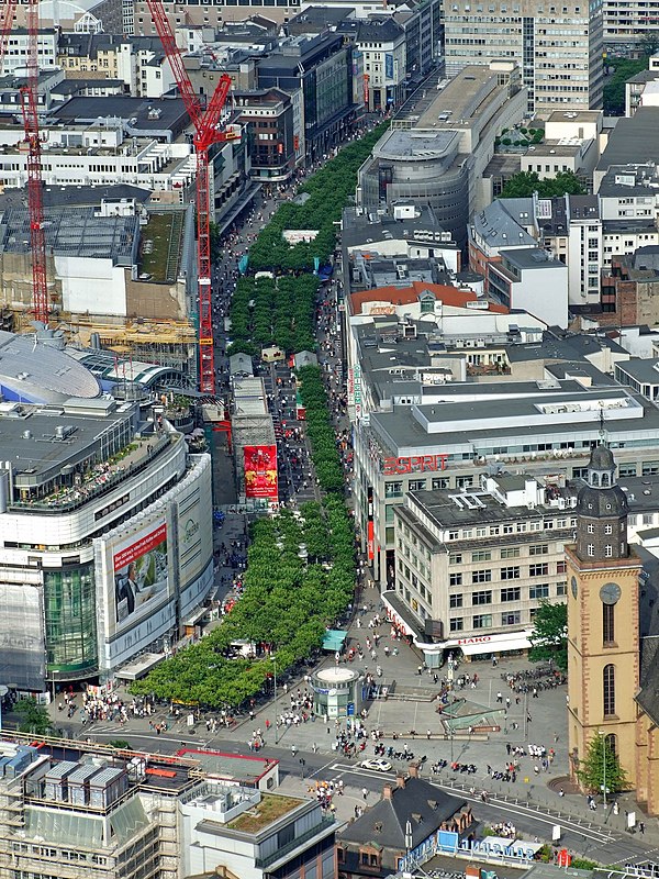 End of the Zeil at Hauptwache