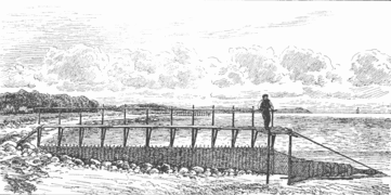 Eel trap in Denmark around 1900