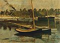 Edouard Manet sah diese Segelboote nahe Paris verlassen auf dem Fluss Seine. Das Bild kann man heute in einer Galerie in Wales bestaunen.