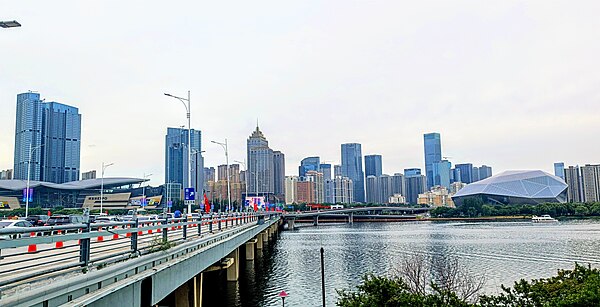 Image: 沈阳浑河大桥天际线