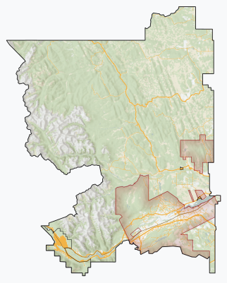 0382 Municipal District Of Bighorn No 8, Alberta, Detailed.svg