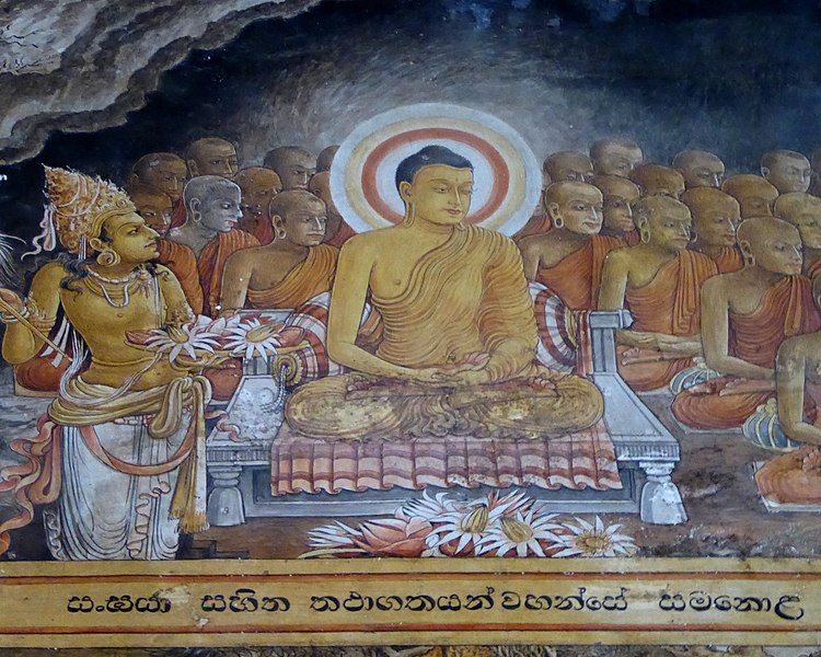 File:086 Buddha and Sangha in a Cave at Siripada (20443444405).jpg