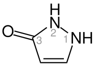 1,2-Dihydro-3H-pyrazol-3-one Structural Formula V1.svg