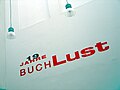 Deutsch: "19 Jahre BuchLust", 2012 fand bereits zum 19. Mal die Buchlust in Hannover statt (Aufmalung an einer Wand in der Literaturetage (Literaturhaus) im Künstlerhaus Hannover ...