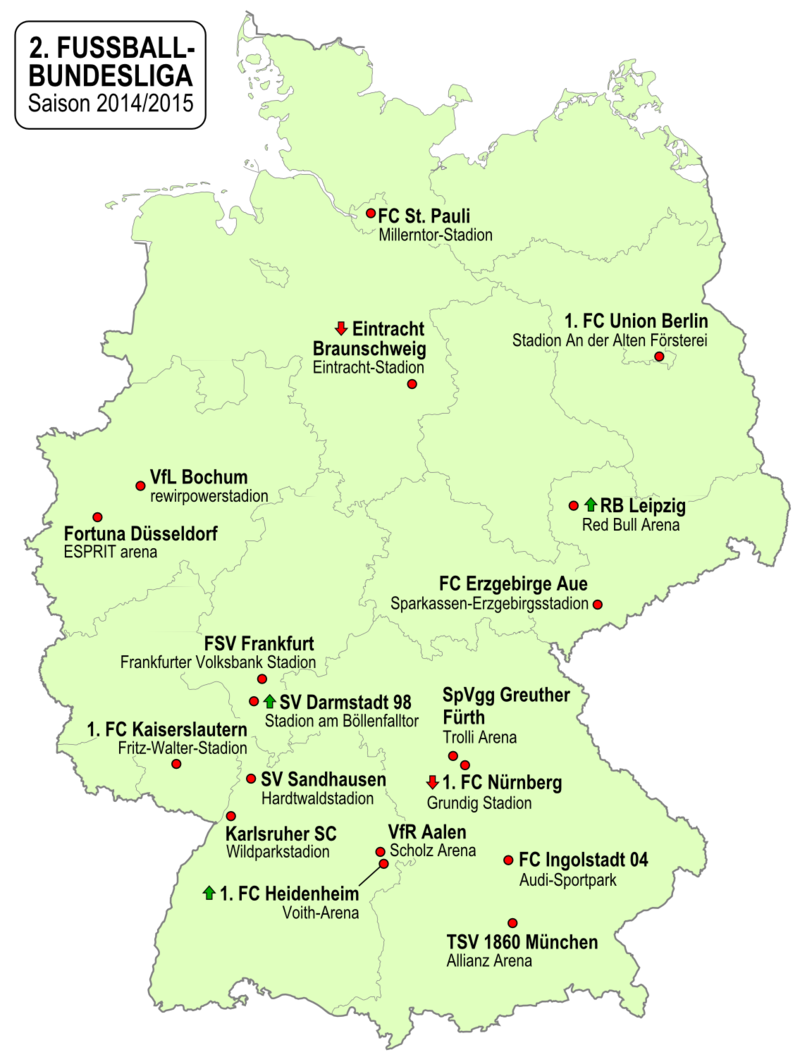 flojo Bosque Tender 2. Bundesliga 2014-15 - Wikipedia, la enciclopedia libre