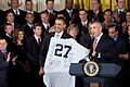 Barack Obama meets with the 2009 World Series champions at the White House