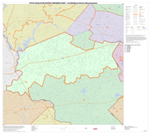 Map of Massachusetts House of Representatives' 11th Middlesex district, 2013. Based on the 2010 United States census. 2013 map 11th Middlesex district Massachusetts House of Representatives DC10SLDL25128 001.png
