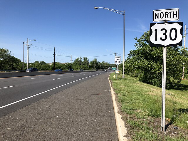 U.S. Route 130 on the northwest edge of Willingboro