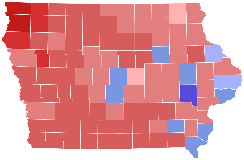 File:2018 Iowa gubernatorial election results map by county.svg