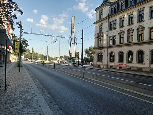 2020-08-21 Tram Haltestelle Altpieschen