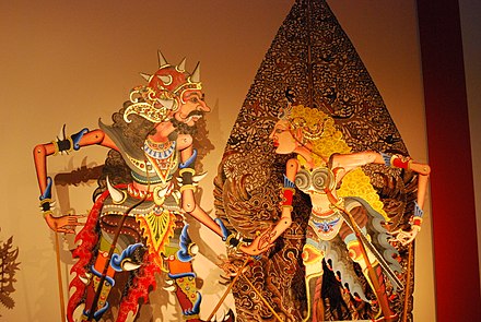 Kamaratih and Bathara Kamajaya wayang (puppetry) in Indonesian culture