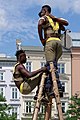 * Nomination Afuma group in the show "Etsumon (Solidarity)" at 35. ULICA – The International Festival of Street Theatres in Kraków --Jakubhal 17:38, 11 July 2022 (UTC) * Promotion  Support Good quality. --Tournasol7 19:13, 11 July 2022 (UTC)