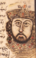 Portrait in the Mutinensis gr. 122, 15th century.