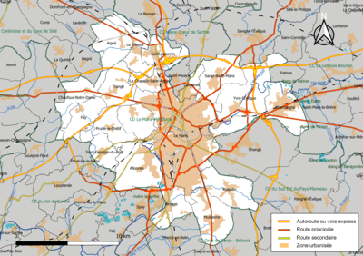 le mans carte region