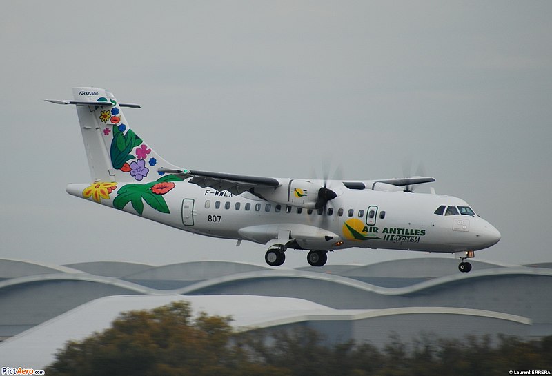 File:ATR 42-500 Air Antilles Express (GUY) F-WWLX - MSN 807 - Will be F-OIXE (4169636940).jpg