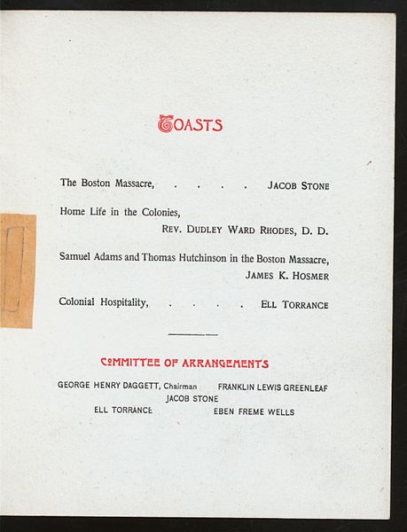 File:AVVIVERSARY OF THE BOSTON MASSACRE (held by) SOCIETY OF COLONIAL WARS IN THE STATE OF MINNESOTA (at) "MINNEAPOLIS CLUB; MINNEAPOLIS, MN" (OTHER (PRIVATE CLUB?);) (NYPL Hades-273128-4000008565).jpg