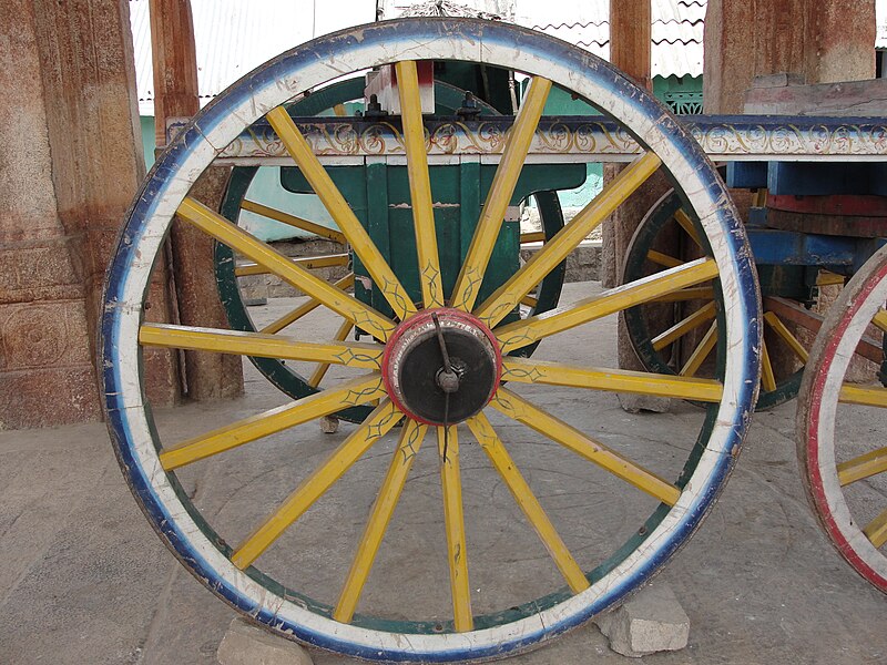 File:A Wheel in Kudumiyanmalai Temple.JPG