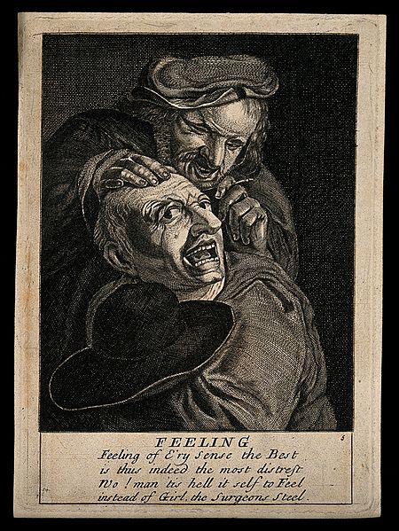 File:A malicious itinerant surgeon extracting stones from a grima Wellcome V0016248ER.jpg