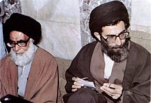 Abdul-Hussein Dastghaib and Ali Khamenei - 1981.jpg