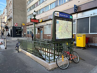 Cómo llegar a Mairie Des Lilas en transporte público - Sobre el lugar