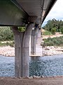 Deutsch: Alain-Foechterle-Erich-Dilger-Brücke (Hardtbrücke) über den Rhein zwischen Fessenheim und Hartheim-Bremgarten Français : Pont de la Hardt Erich Dilger - Alain Foechterlé sur le Rhin près de Fessenheim (Haut-Rhin, Alsace) entre la France et l'Allemagne. English: Alain-Foechterle-Erich-Dilger-Bridge over the Rhine near Fessenheim