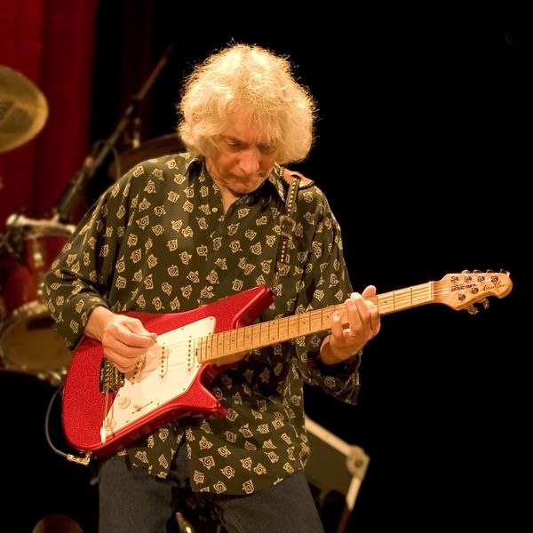 Albert Lee performing in 2006 with one of his signature Music Man guitars.