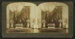 The East Room decorated for the wedding of Alice Roosevelt and Nicholas Longworth, 1906. Altar and decorations in East Room, White House, Roosevelt-Longworth wedding, Washington, D.C, from Robert N. Dennis collection of stereoscopic views.jpg