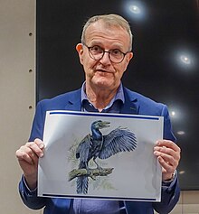 Anders Brodin berättar om sin nya bok Fångad av fåglar på Akademibokhandeln i Stockholm 2023.
