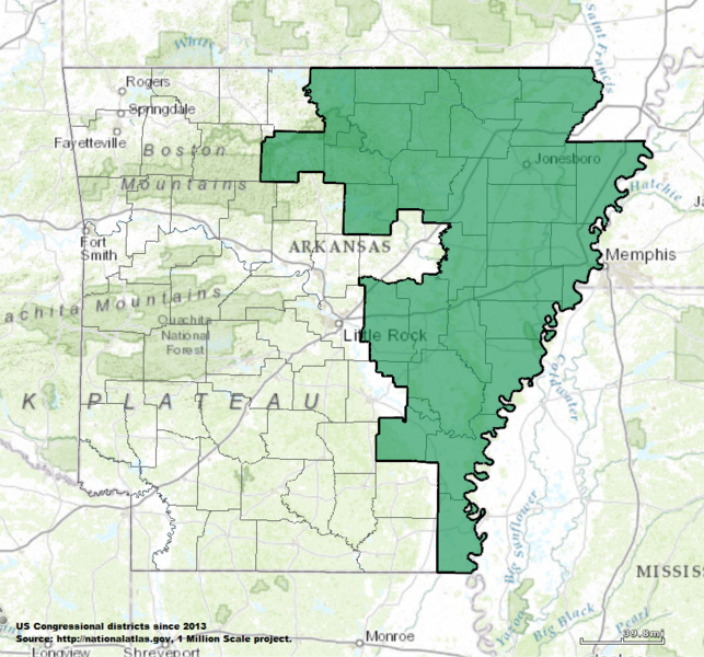 File:Arkansas US Congressional District 1 (since 2013).tif