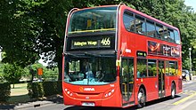 Alexander Dennis Enviro400 on route 466 Arriva London South T49 LJ08 CTK 2.JPG