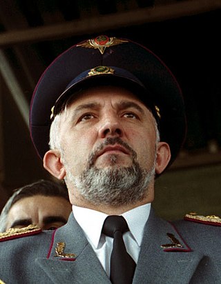 <span class="mw-page-title-main">Aslan Maskhadov</span> Chechen politician and military commander