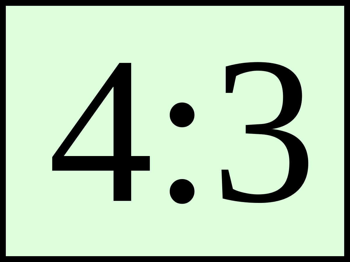 File Aspect Ratio 4x3 Svg Wikimedia Commons