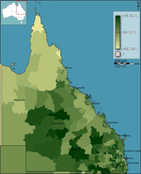 File:Australian Census 2011 demographic map - Queensland by POA - BCP field 0063 Language spoken at home English only Persons.svg