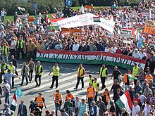 Peace walk for the Unity of Hungary, on 29 March 2014 Bekemenet a Korondon 2014.03.29 - Egy az orszag - 2014. aprilis 6 (1).JPG