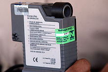 A law enforcement grade Breathalyzer, specifically an Alco-Sensor IV Bafometro.JPG