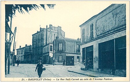 Bagnolet.Rue Sadi Carnot.Avenue Pasteur