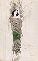 עיצוב של ליאון באקסט לרובינשטיין כסבסטיאן הקדוש עבור מחזה מאת גבריאלה ד'אנונציו, 1912
