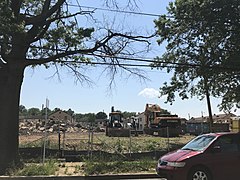 Barry Farm, May 2019 during demolition across from the Barry Farm Recreation Center