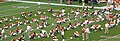 UT team stretching prior to Baylor game - cropped