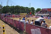 Deutsch: Beachhandball bei den Olympischen Jugendspielen 2018 in Buenos Aires; Tag 7, 13. Oktober 2018; Jungen, Halbfinale – Spanien-Kroatien 2:1 English: Beach handball at the 2018 Summer Youth Olympics in Buenos Aires at 13 October 2018 – Boys Semifinal – Spain-Croatia 2:1 Español: Handball de playa en los Juegos Olimpicos de la Juventud Buenos Aires 2018 en 13 de octubre de 2018 – Semifinales de chicos - España-Croacia 2:1