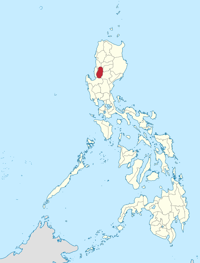Mapa ng Pilipinas na magpapakita ng lalawigan ng Benguet