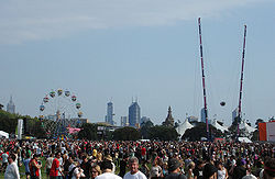 The Big Day Out music festival, held annually in Melbourne since 1993 Bigdayout field.jpg