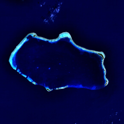 Bikinin atolli satelliittikuvassa - NASA NLT Landsat 7