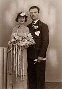 Wedding 1935 in Barcelona, Spain