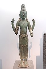 Bodhisattva Avalokitesvara, Hoa Nhon, Binh Dinh, 8th-9th century AD, bronze - Museum of Vietnamese History - Ho Chi Minh City - DSC06157.JPG
